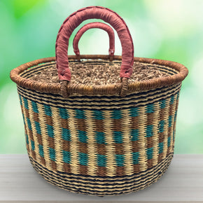 Create Your Own African Extra Large Circular Market Gift Basket