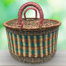 African Extra Large Circular Market Basket