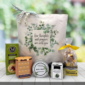 Our Thoughts and Prayers are With You Sympathy Gift Basket