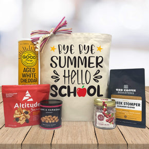 Bye Bye Summer Hello School Gift Basket