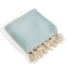 La Hammam Cotton Turkish Throw: Mint