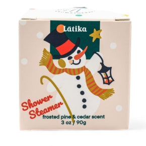 Latika Snow Shower Steamer Cube: Frosted Pine & Cedar