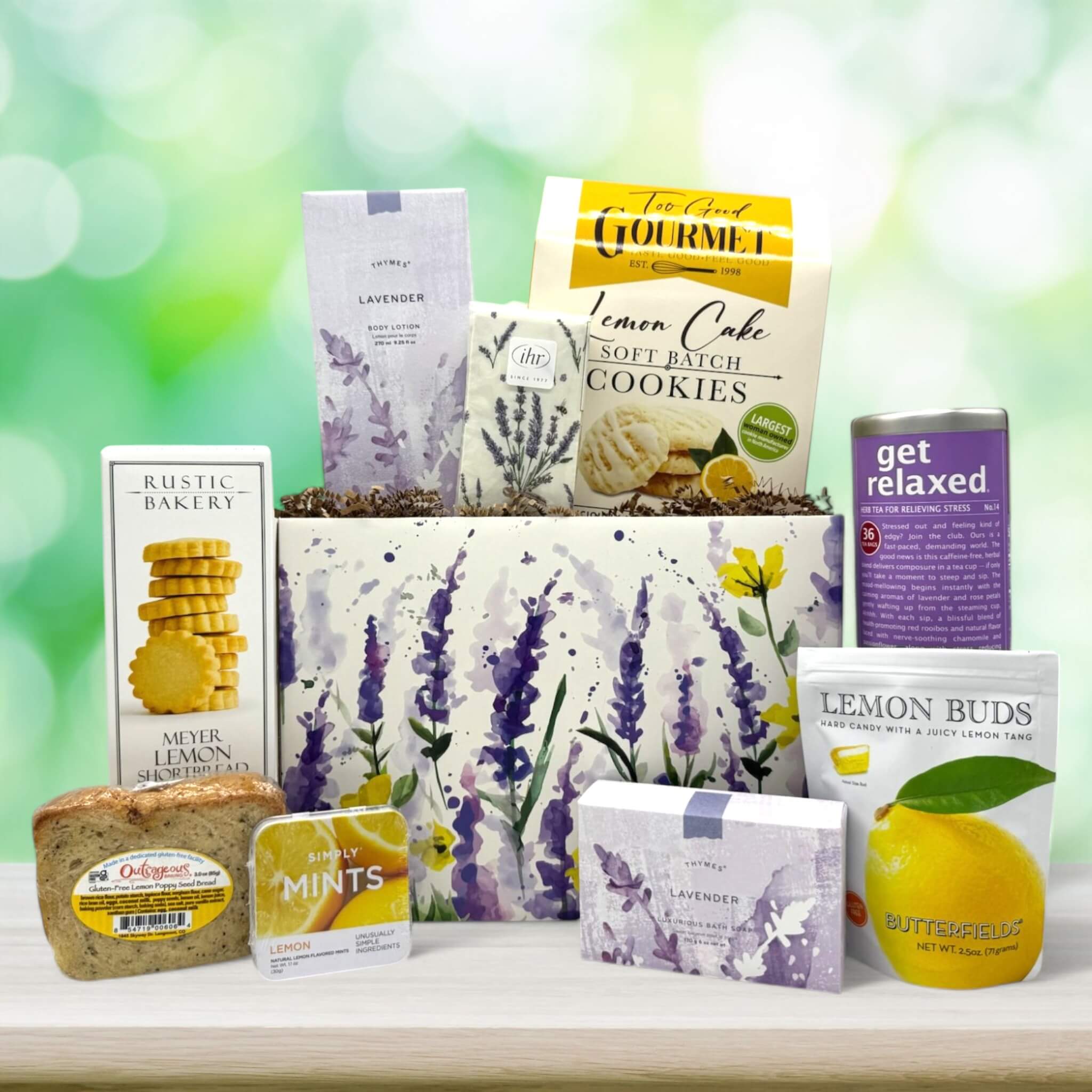 Lemon Lavender Luxe Spring Gift Basket