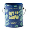 tin can with seed packet to grow eucalyptus