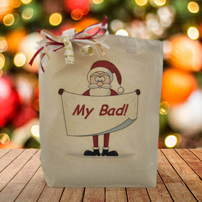 Create Your Own My Bad Belated Holiday Gift Tote