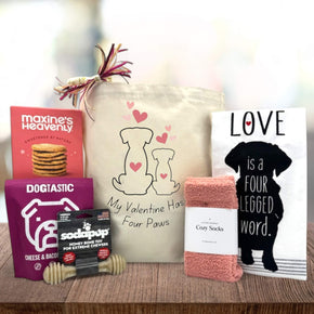 My Valentine Has Four Paws (Dog Edition) Gift Basket