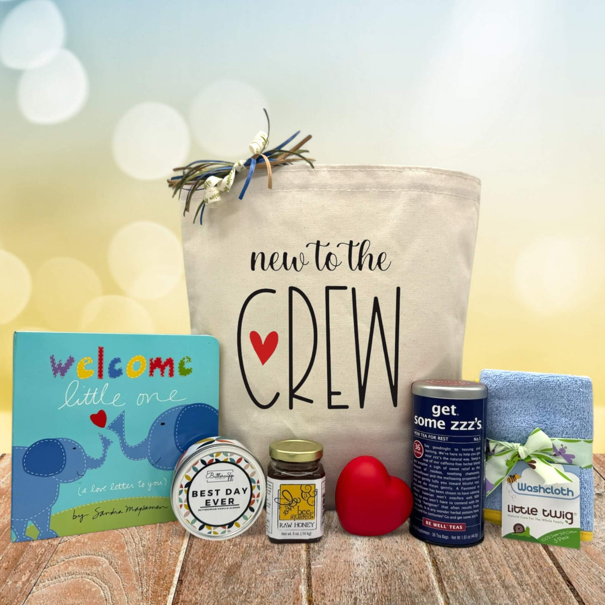New To The Crew Baby Gift Basket | It's Only Natural Gifts
