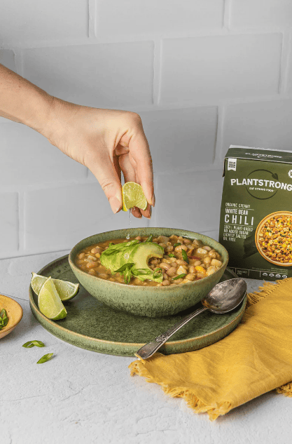 Plantstrong Creamy White Bean Chili