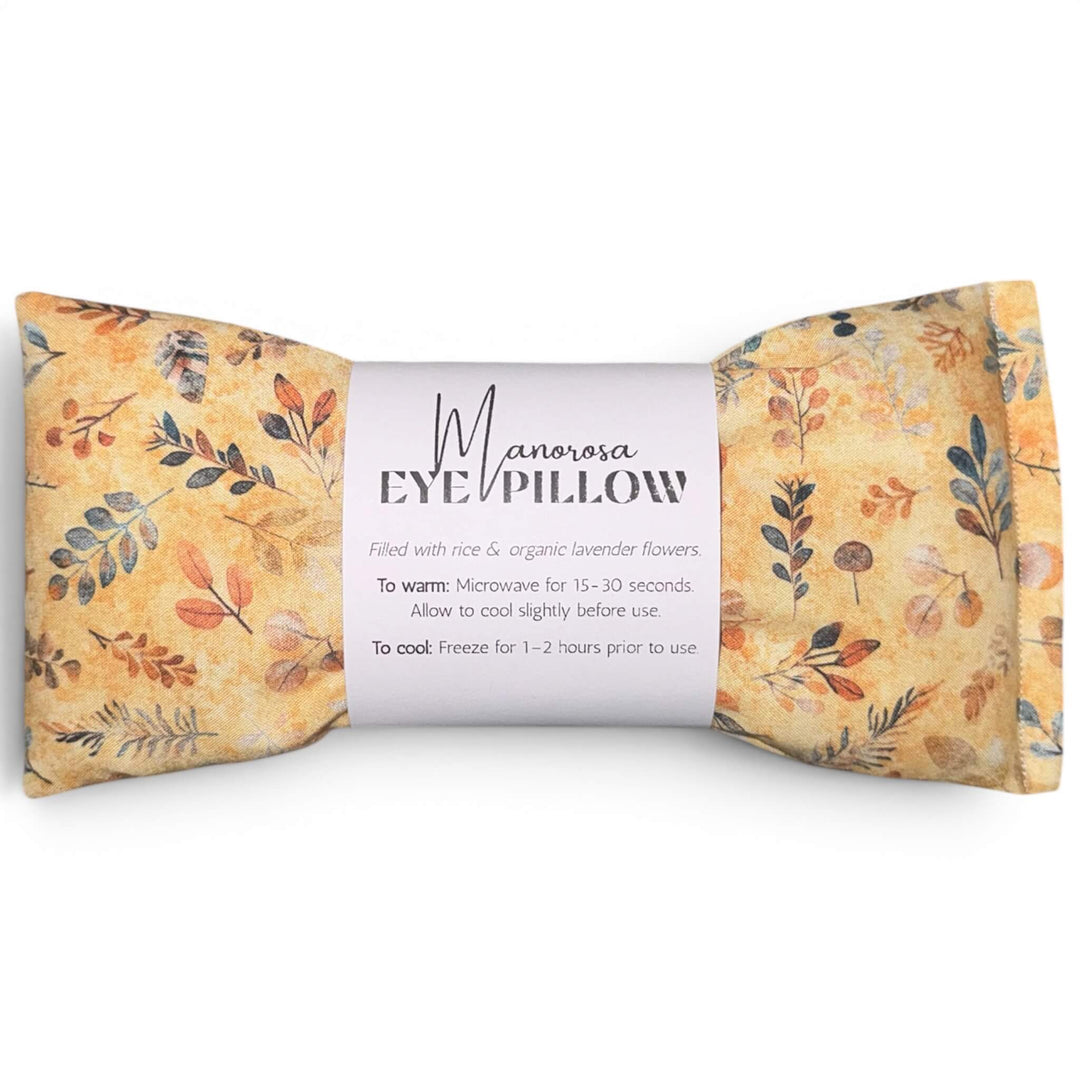 fall floral pattern eye pillow