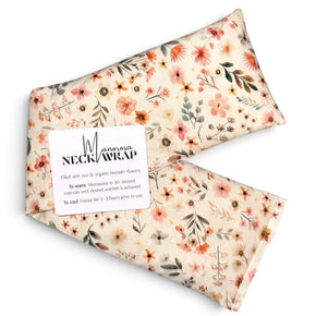 floral pattern lavender neck wrap