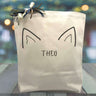 Purrfectly Pointed Cat Gift Tote with Custom Name