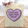 Purple Candy Heart Gift Tote