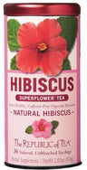 Republic of Tea Natural Hibiscus Superflower Tea - 36 Bags