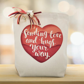 Sending Love and Hugs Valentine Gift Tote