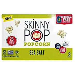 SkinnyPop Sea Salt Microwave Popcorn 3 Pack