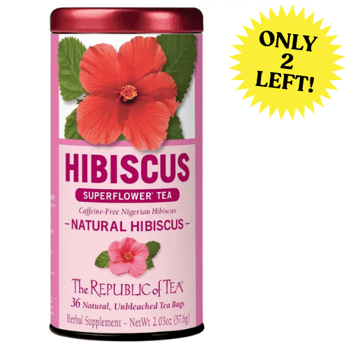 Republic of Tea Decaf Natural Hibiscus Superflower Tea - 36 Bags