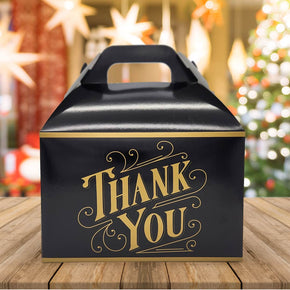 Create Your Own Black & Gold Thank You Gable Gift Box