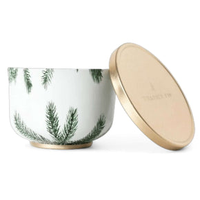 Thymes Frasier Fir Large Candle Tin with Gold Lid