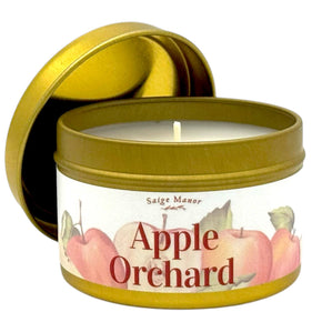 Saige Manor Apple Orchard Tin Candle