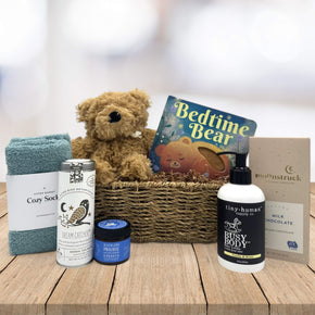 Bedtime Bear Gift Basket