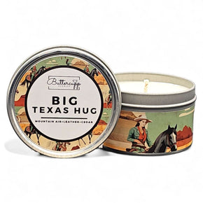 Buttercupp Candles Big Texas Hug Tin Candle