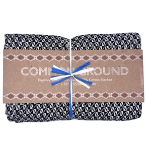 Common Ground Black Cotton Throw