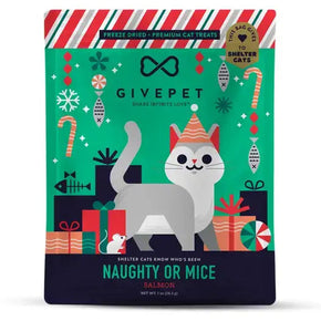 GivePet Naughty or Mice Freeze Dried Christmas Cat Treats