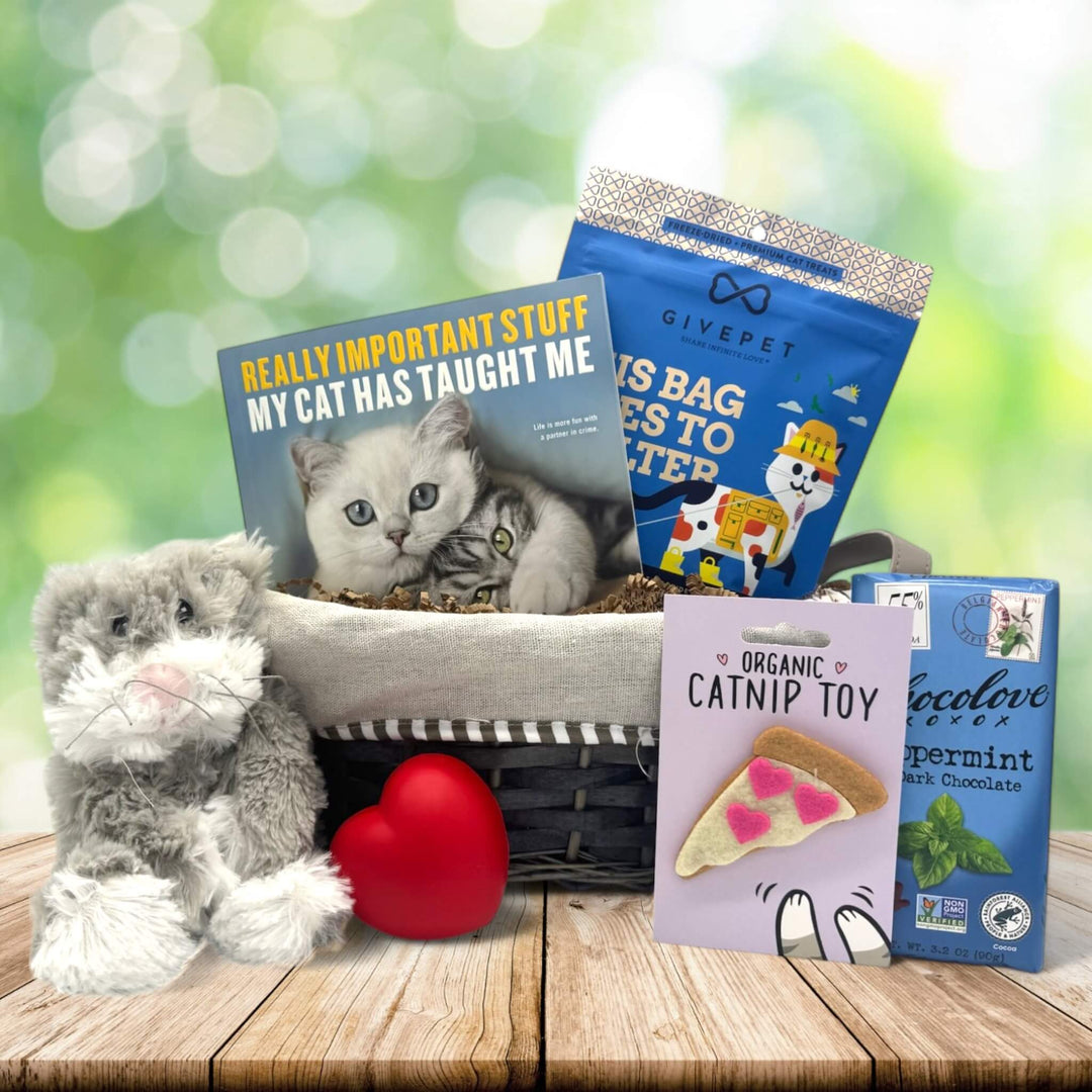 Ultimate Cat Lovers Gift Basket It's Only Natural Gifts