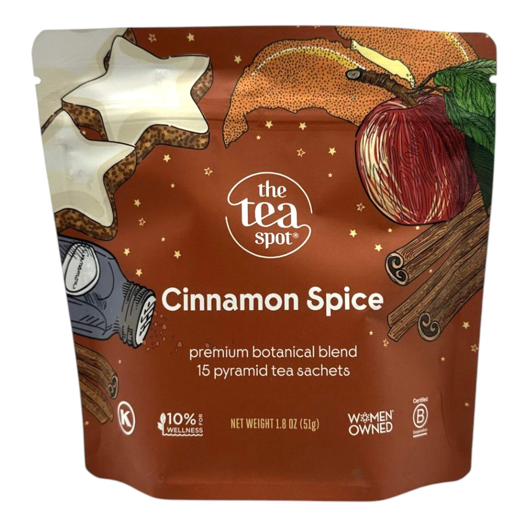 cinnamon spice tea 15 pyramid tea sachets