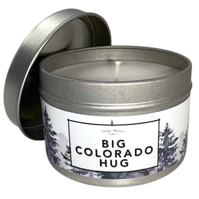 Saige Manor Big Colorado Hug Tin Candle