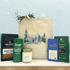 Cozy Cabin Holiday Gift Basket