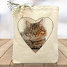 Mans Best Friend Gift Tote (You Upload the Cat Photo)