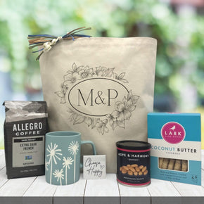 Custom Initials Gift Basket