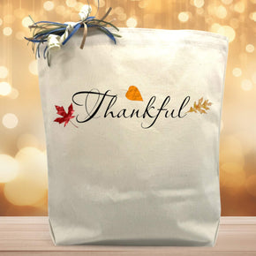 Thankful Script Gift Tote