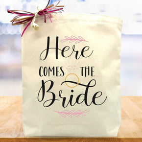 Create Your Own Here Comes the Bride Gift Tote