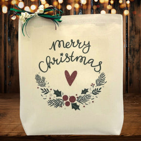 Create Your Own Heartfelt Merry Christmas Gift Tote