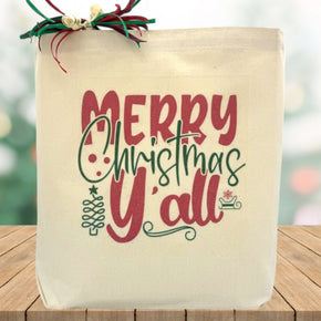 Merry Christmas Y'all Gift Tote