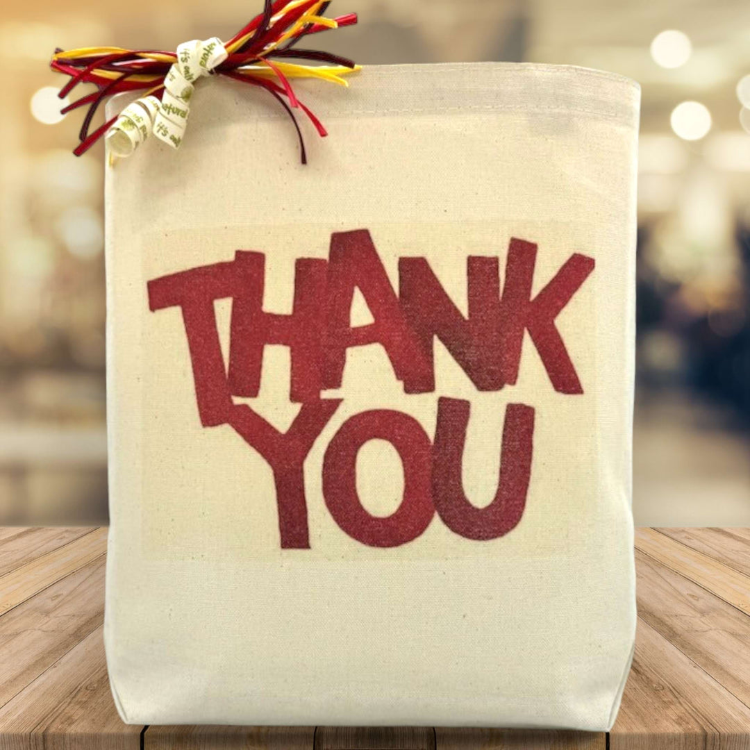 Autumn Red Thank You Gift Tote