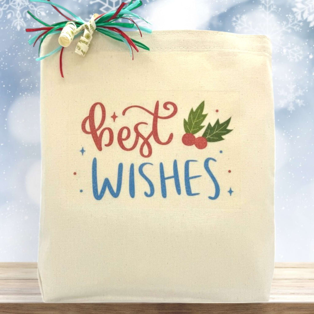 Best Wishes Holiday Gift Tote