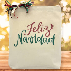 Create Your Own Feliz Navidad Gift Tote