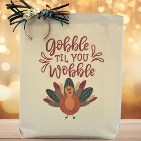 Gobble Til You Wobble Gift Tote