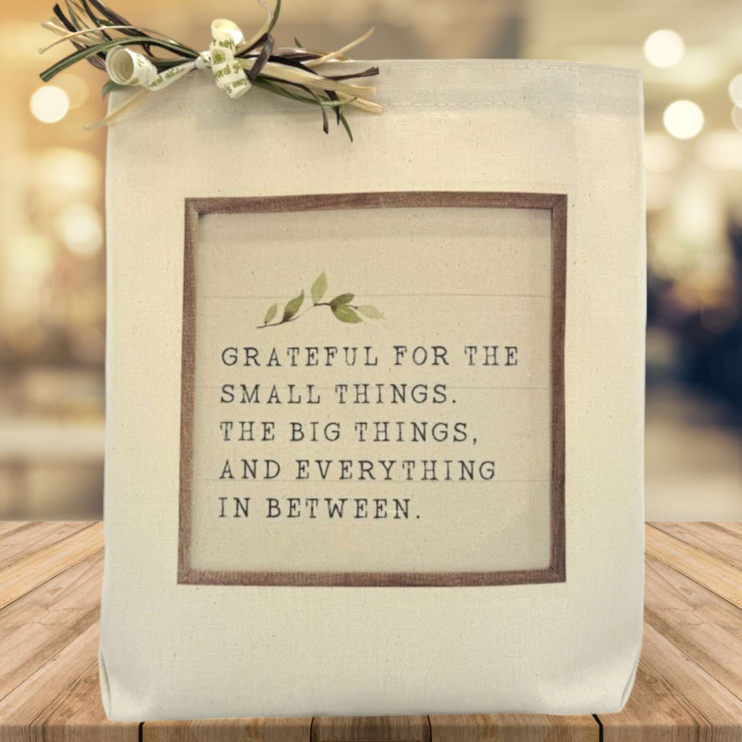 Grateful For The Small Things Gift Tote