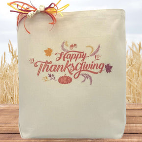 Happy Thanksgiving Harvest Gift Tote