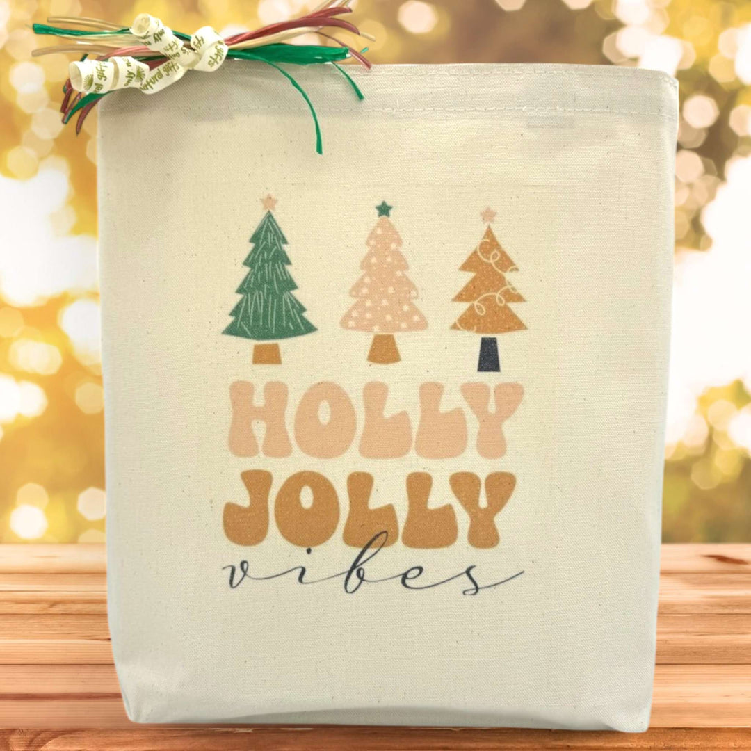 Holly Jolly Vibes Gift Tote