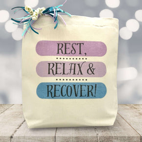 Create Your Own Rest, Relax, and Recover Gift Tote