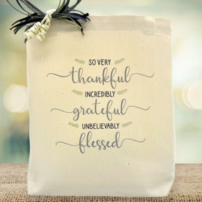 So Very Thankful Incredibly Grateful Gift Tote