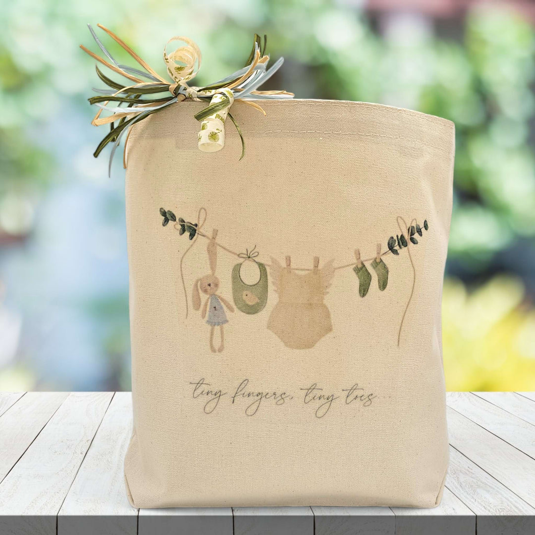 Tiny Fingers Tiny Toes Gift Tote