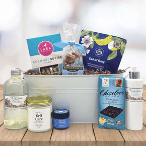 Deluxe Sip & Serenity Sympathy Gift Basket