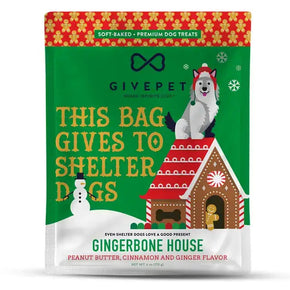 GivePet Gingerbone House Holiday Dog Treats