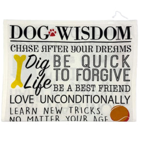 Dog Wisdom Dish Towel